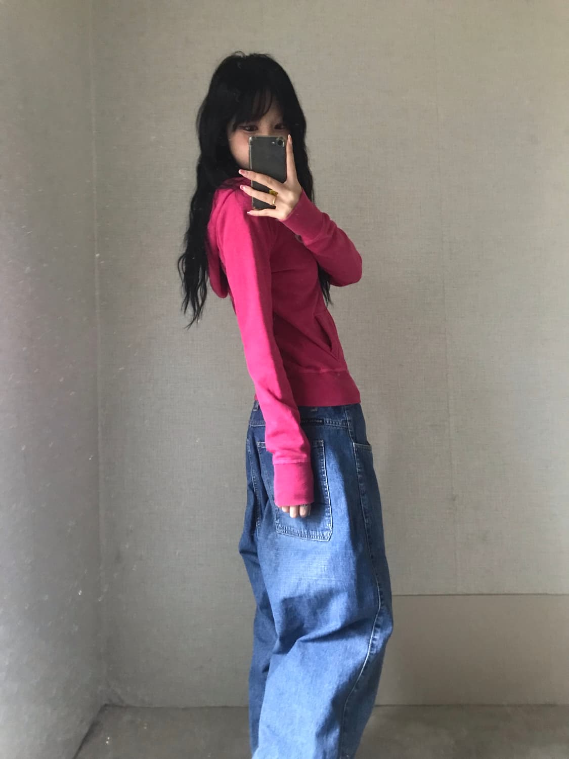 아베크롬비 핑크 후드집업 상품이미지2