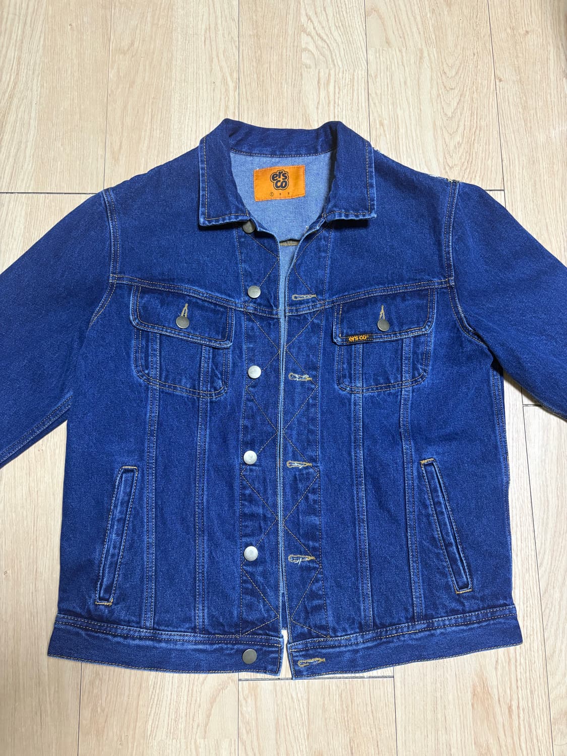ersco 이알에스코 데님 트러커 자켓 청자켓 상품이미지2