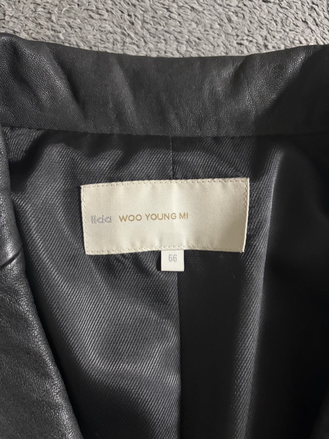 우영미 가죽 블레이저 (66) 상품이미지3