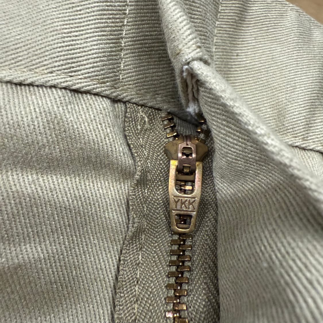 [정품] YKK 카키 베이지 기본 면바지 b10 상품이미지4