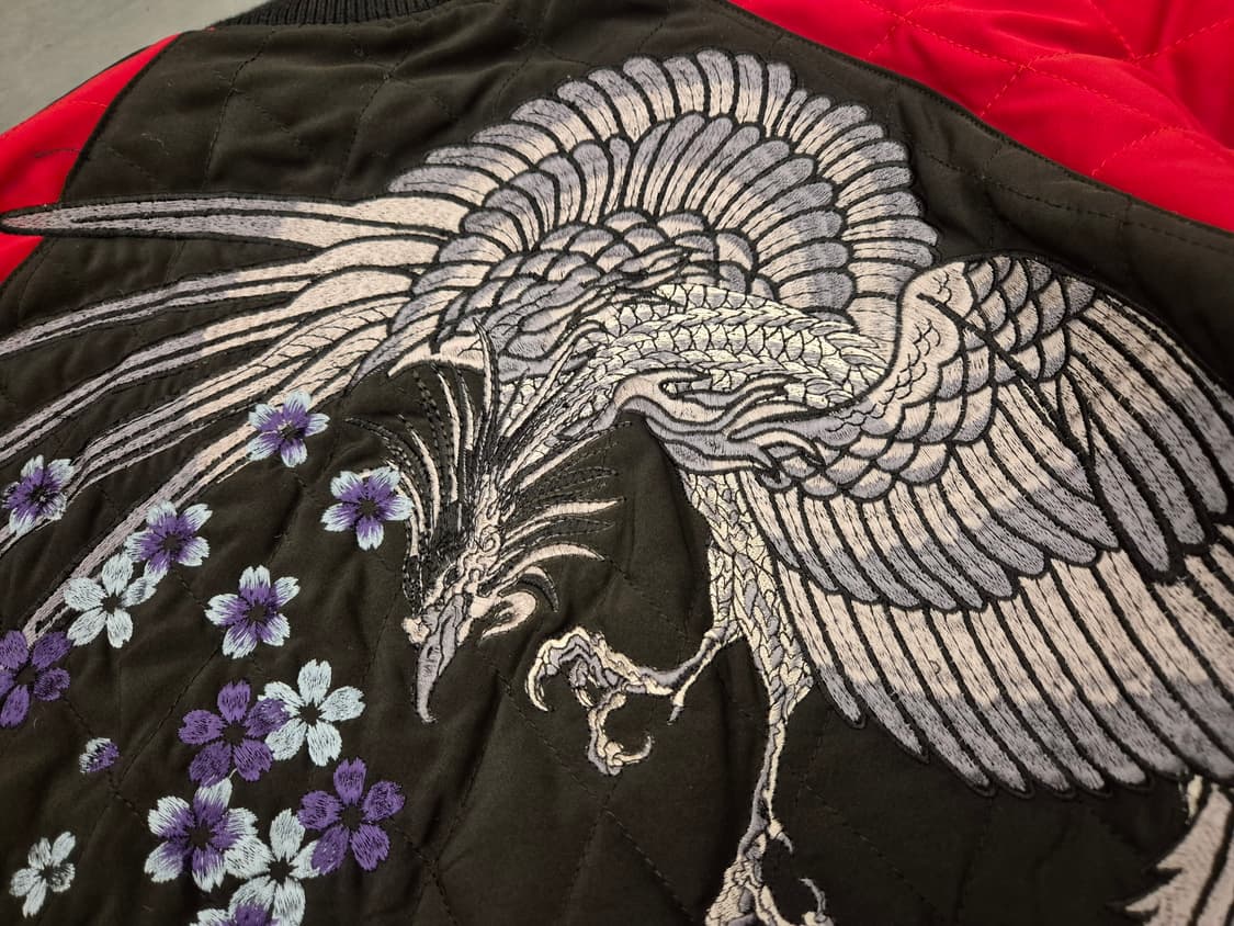 KARAKURI TAMASHII 퀼팅 봄버 자켓 상품이미지5