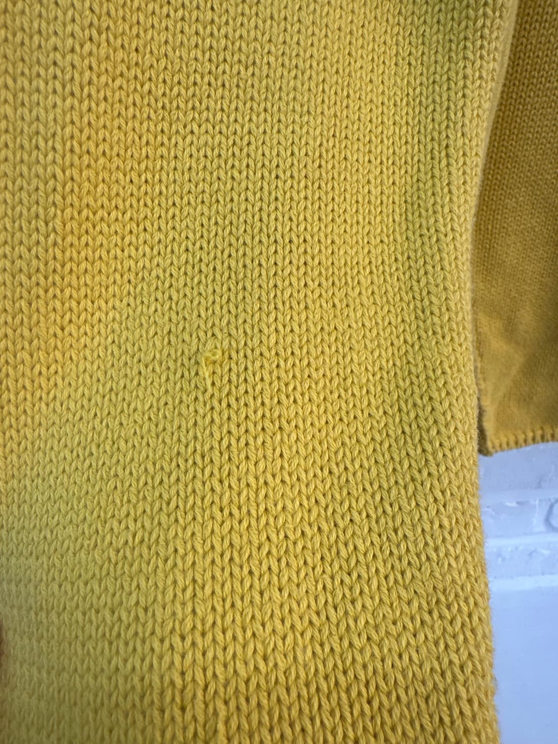 아르마니 익스체인지 백로고 옐로우 가디건 상품이미지7