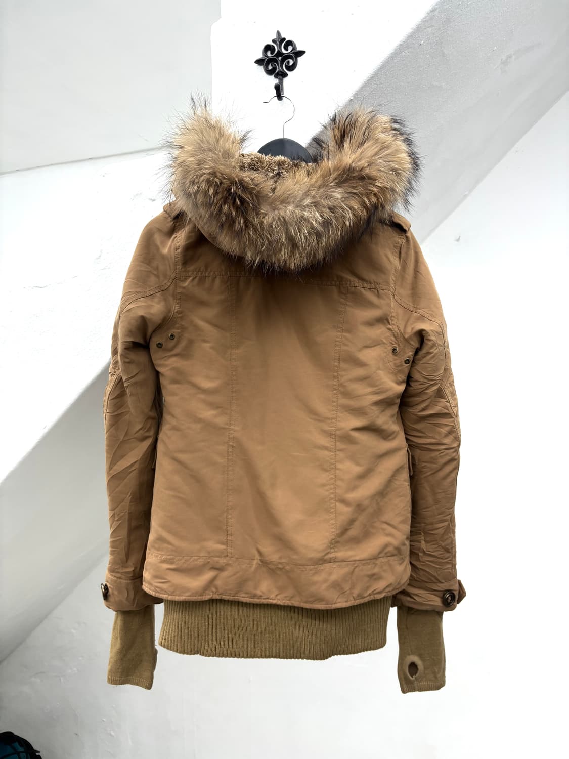 Sly carmel fur hood jacket   상품이미지9