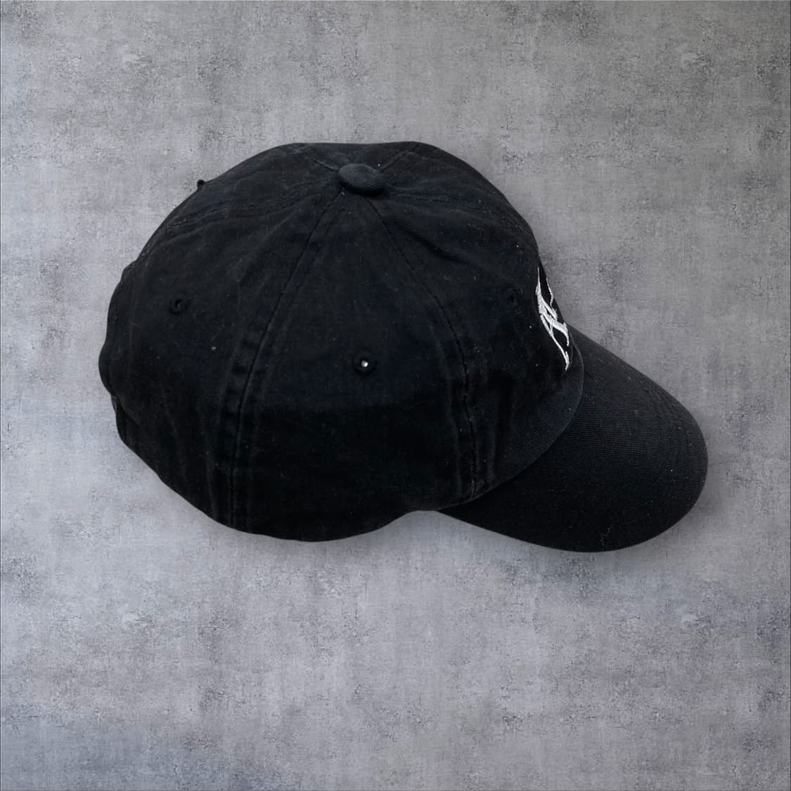 우알롱 베이직 로고 블랙 볼캡 상품이미지3