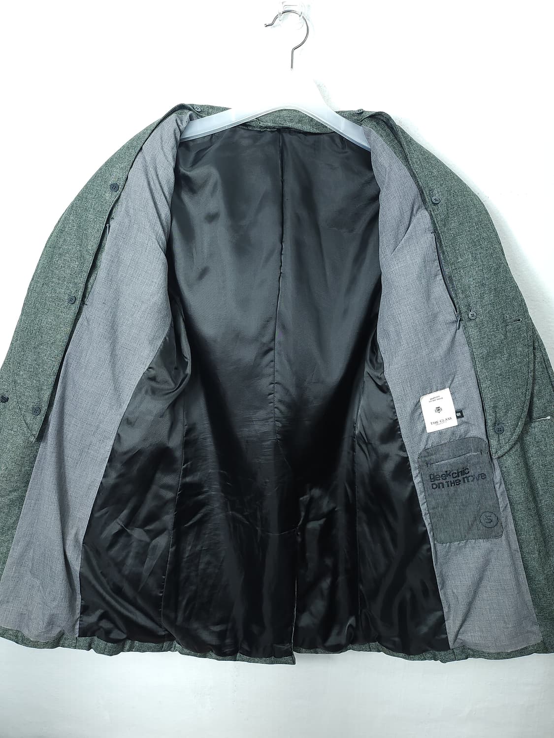 THE CLASS 남성 모직 블레이저 카키그레이 누빔자켓 100 L 상품이미지9