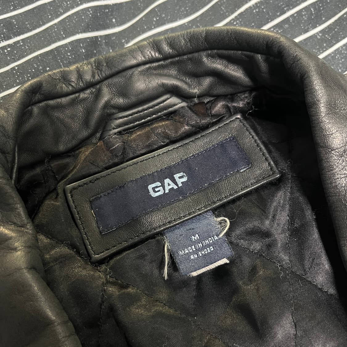 올드갭 레더 카코트 M블랙 상품이미지6