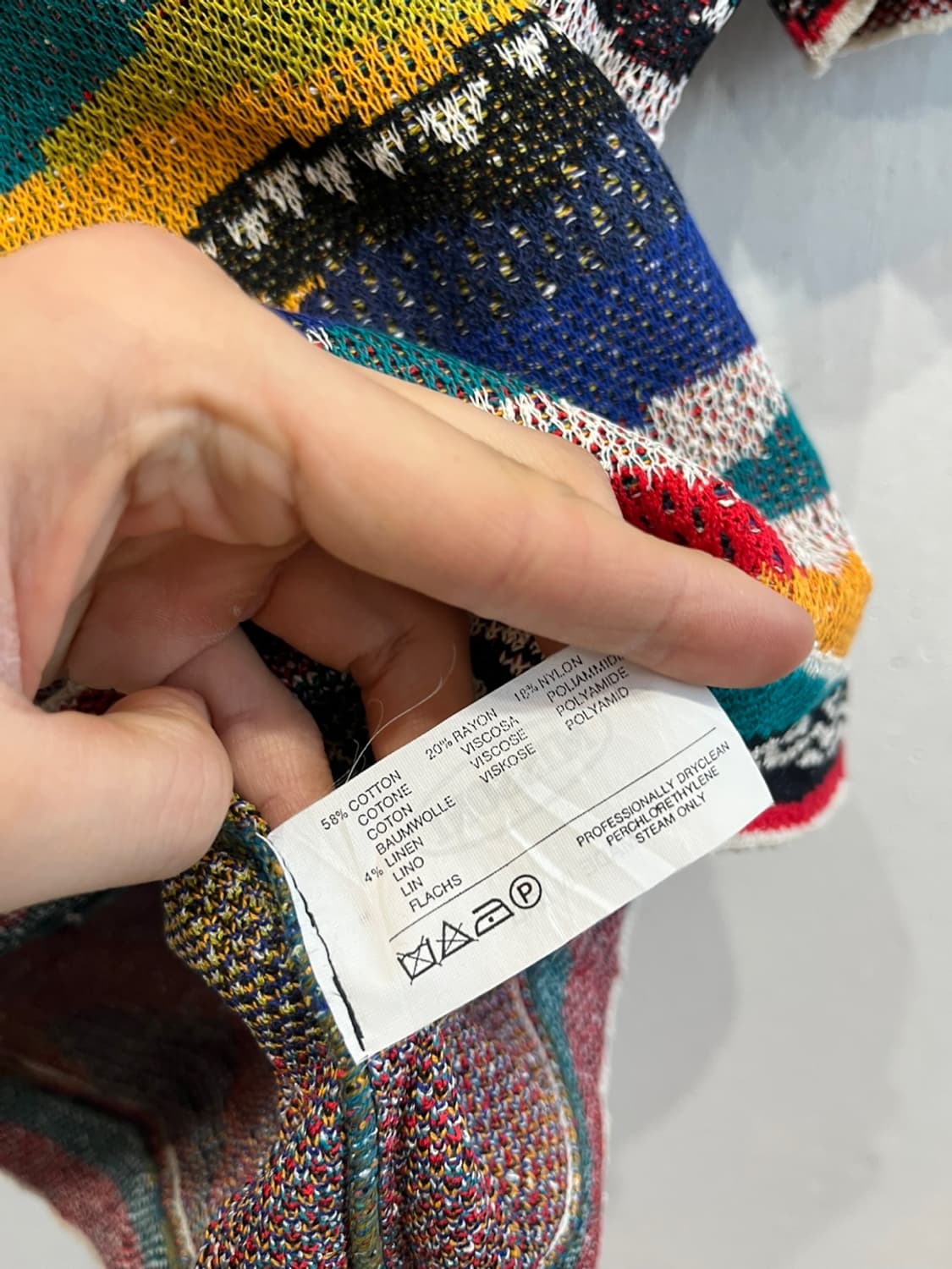 미쏘니 반팔 탑 택달린 미사용품 Made in ITALY 상품이미지5