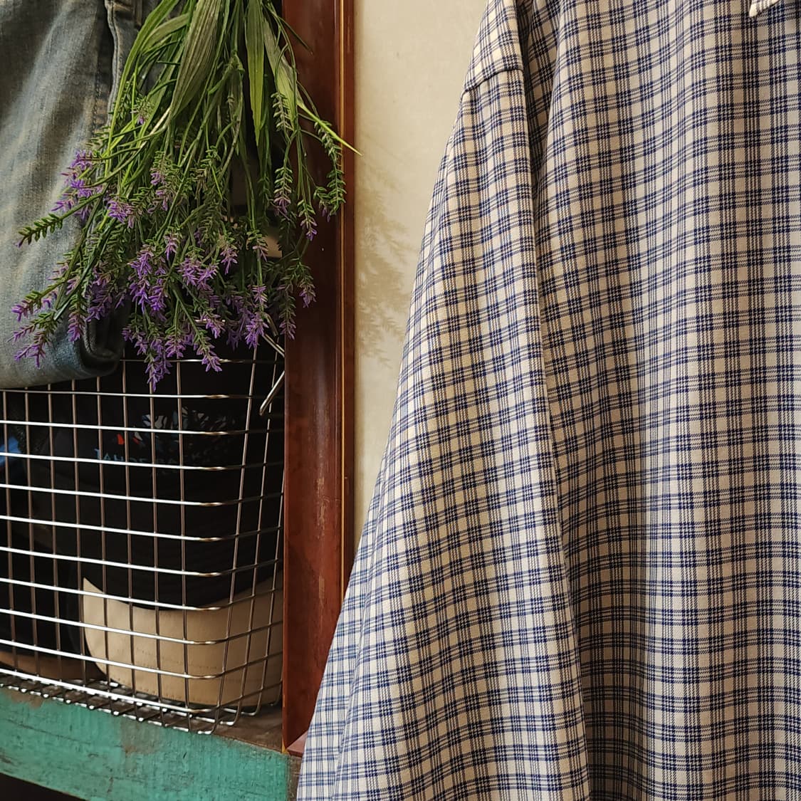 90s 폴로 랄프로렌 체크셔츠 마이크로 체크 유니버시티 셔츠 시티보이xl 상품이미지6