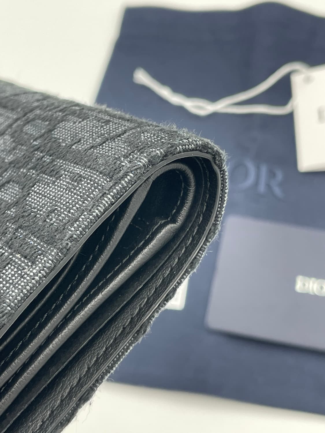 [ 풀구성 / 새상품 ] 정품 디올 오블리크 반지갑 블랙 상품이미지9