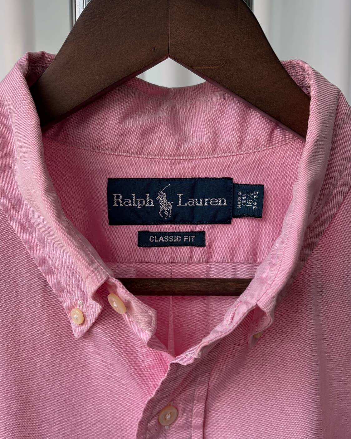 [XL]폴로 랄프로렌 클래식핏 핑크 셔츠 상품이미지8