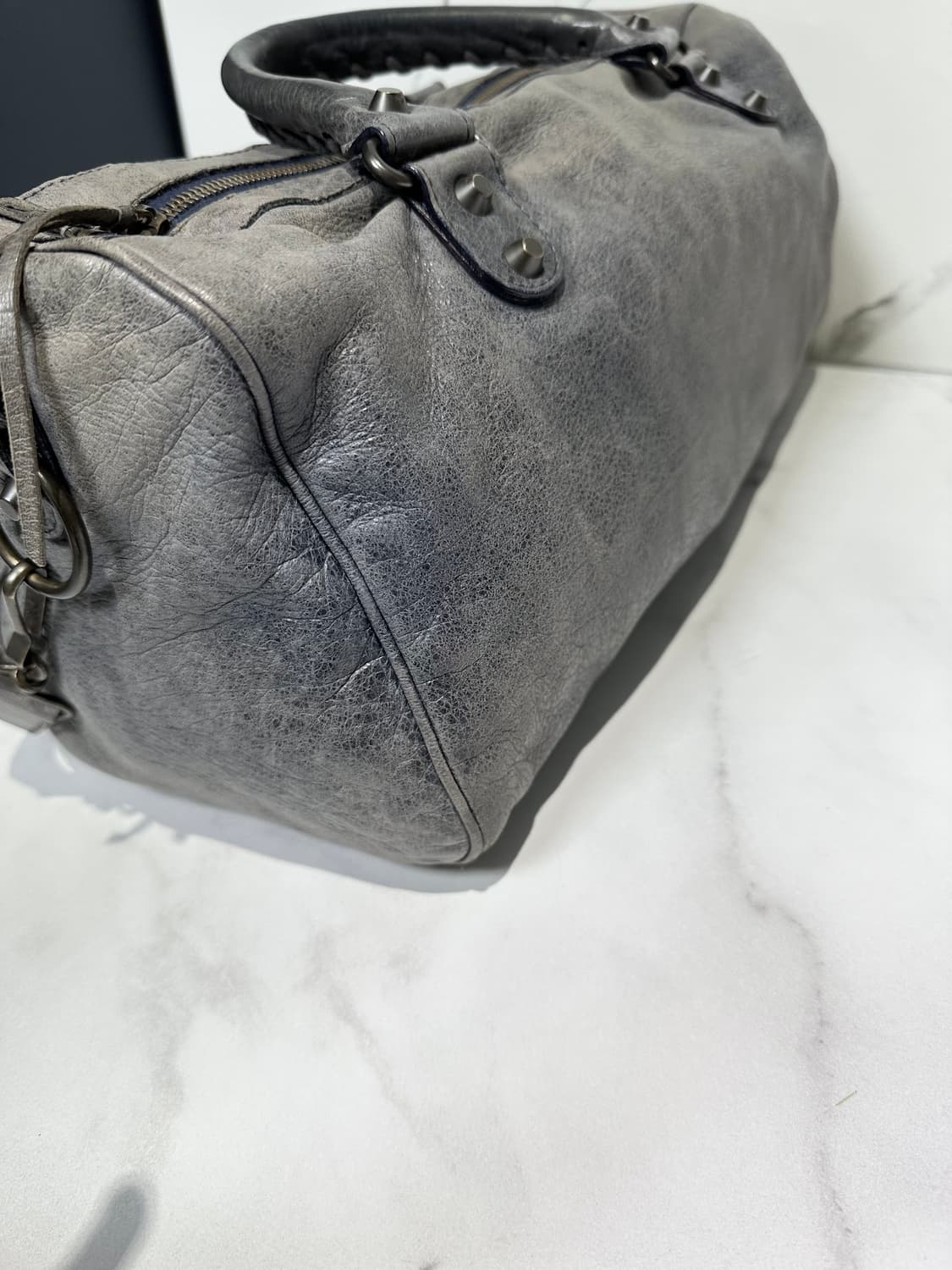 [A 정품] 발렌시아가 시티 모터백 트위기 블루그레이 상품이미지8