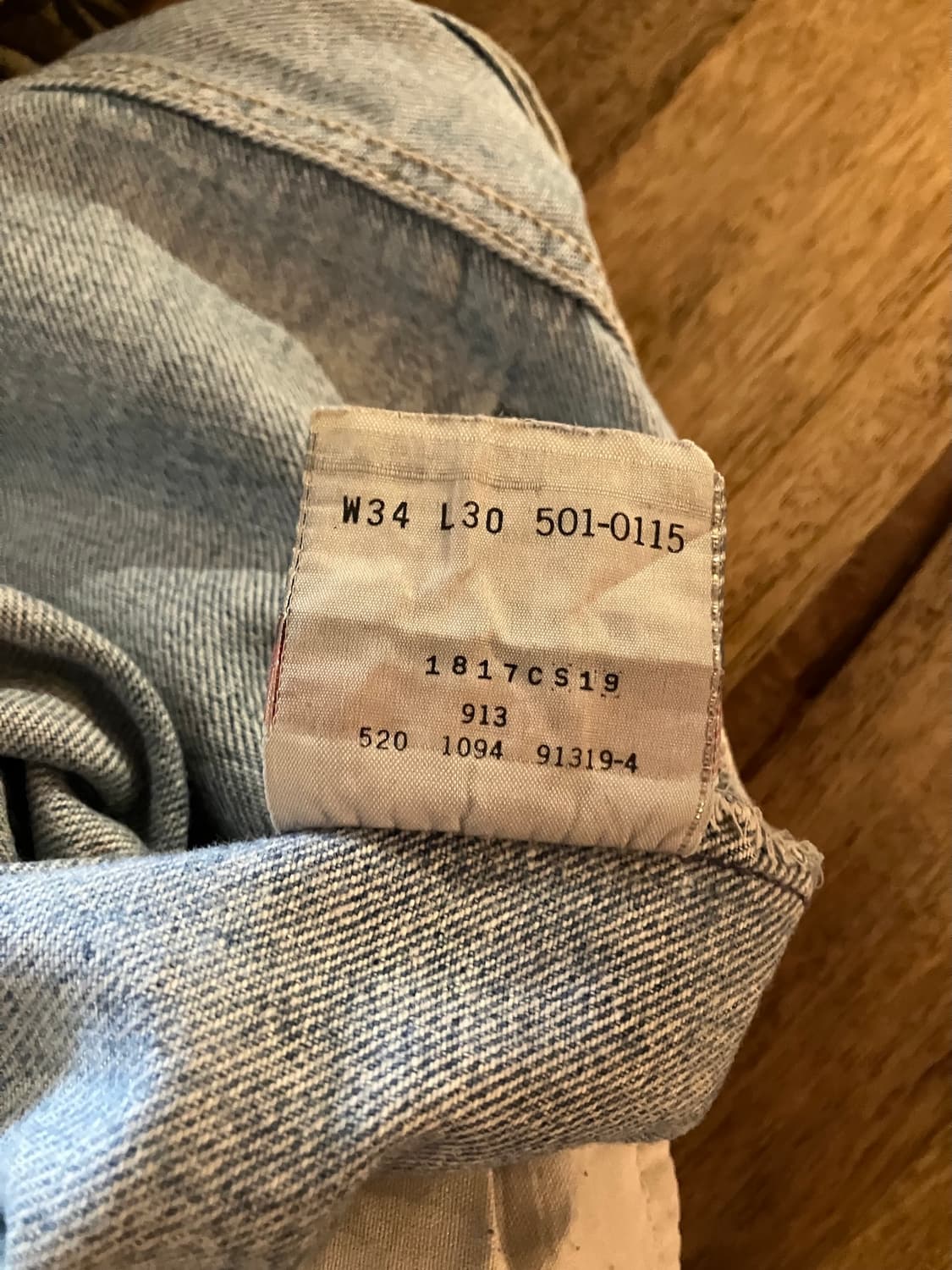 90s USA 빈티지 리바이스 501 데님 팬츠 상품이미지10