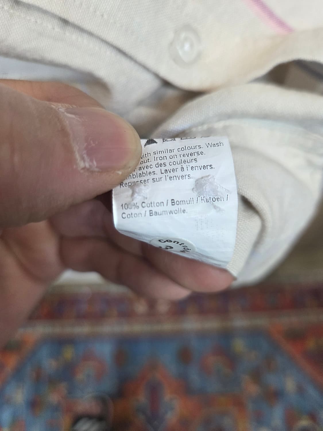 리버아일랜드 멀티컬러 스트라이프 셔츠반팔 L 상품이미지5