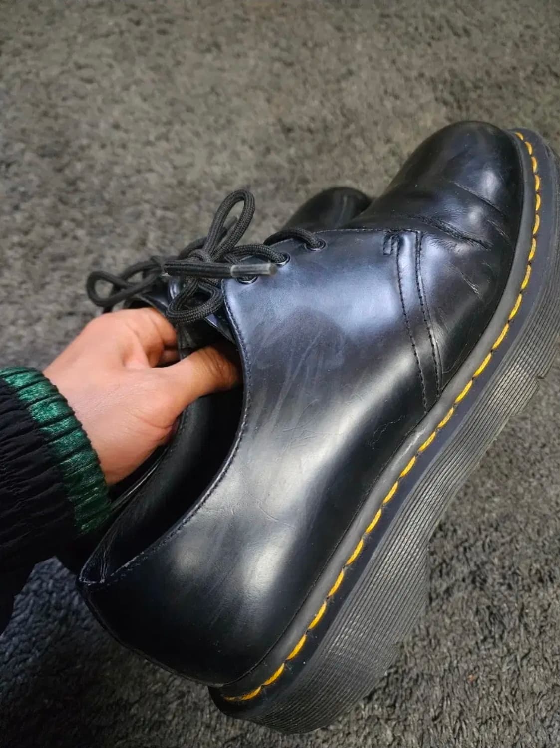 닥터마틴 1461  벡스 블랙 스무스 uk8  
270 사이즈  상품이미지4