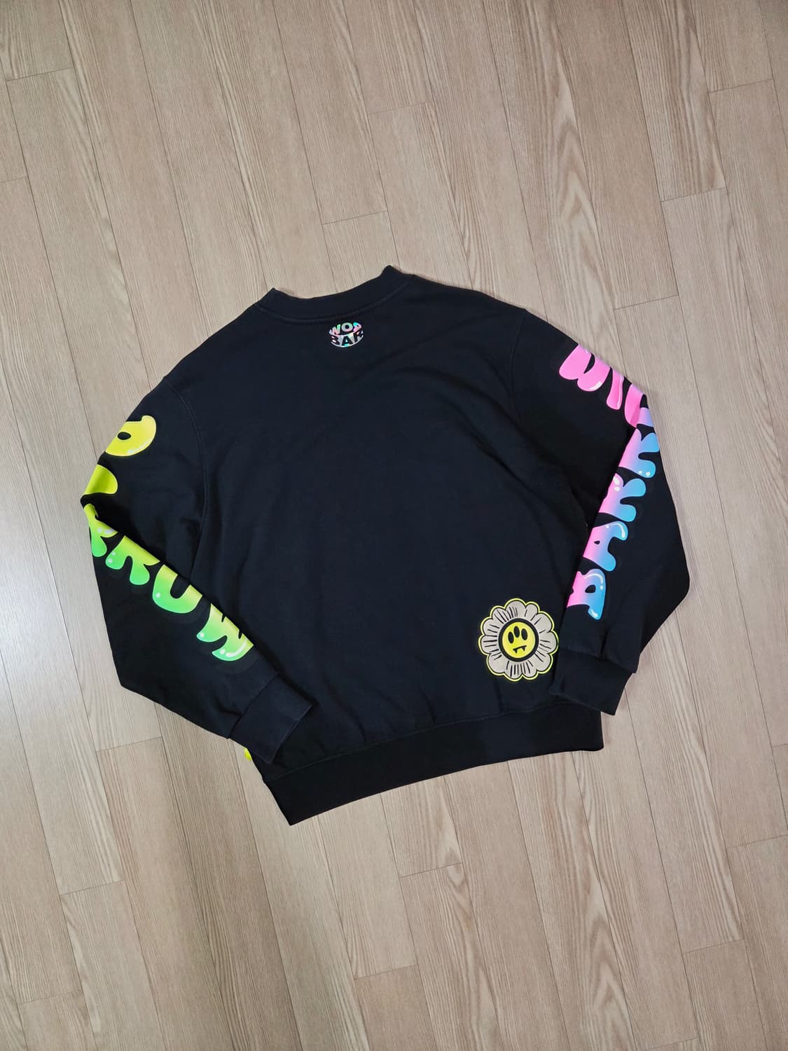 BARROW 블랙 프린트 맨투맨 티셔츠 상품이미지5