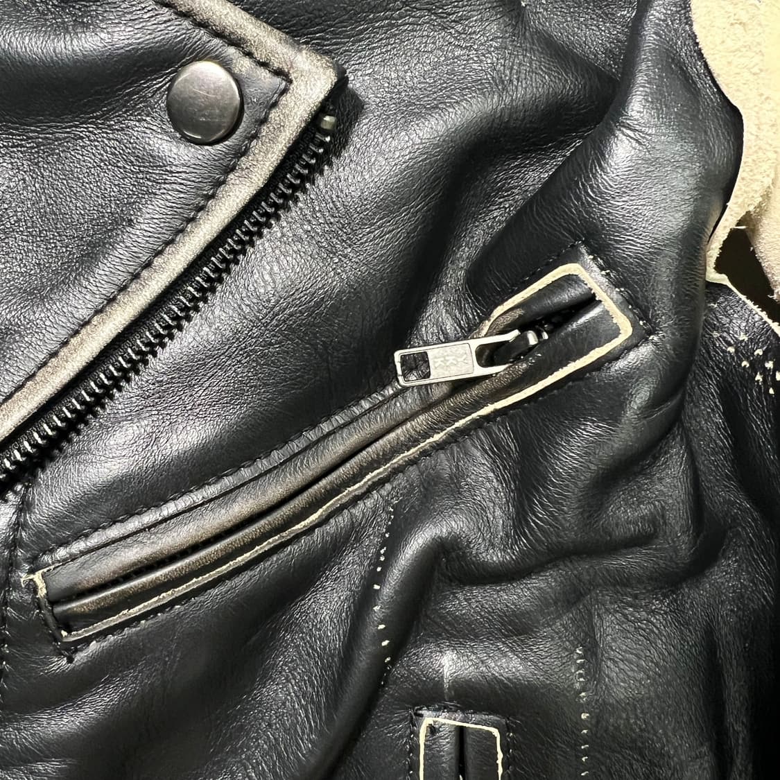 메종 마르지엘라 X H&M 레더 바이커 자켓 (32) 상품이미지5