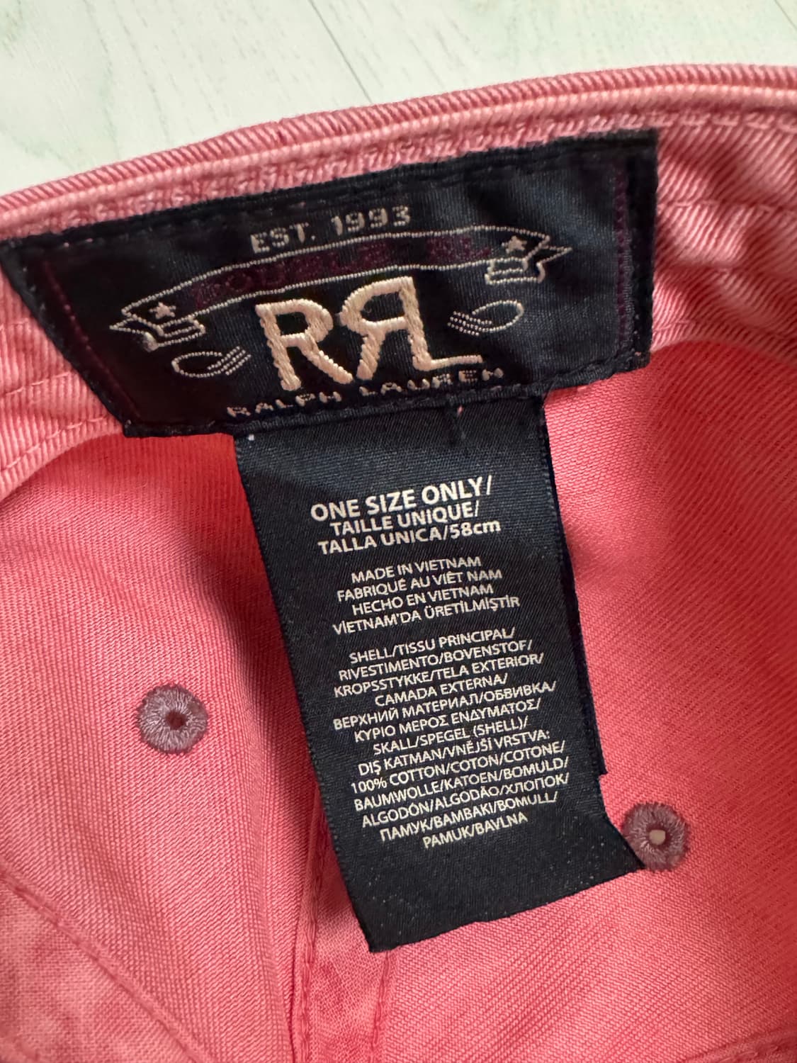 RRL 볼캡(핑크) 상품이미지2
