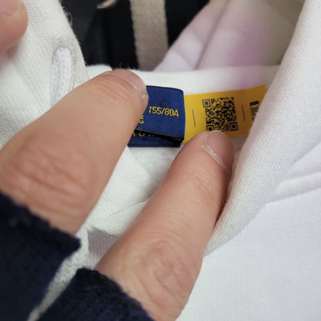 Polo 폴로 랄프로렌 빅포니 화이트 기모 후드티 상품이미지4