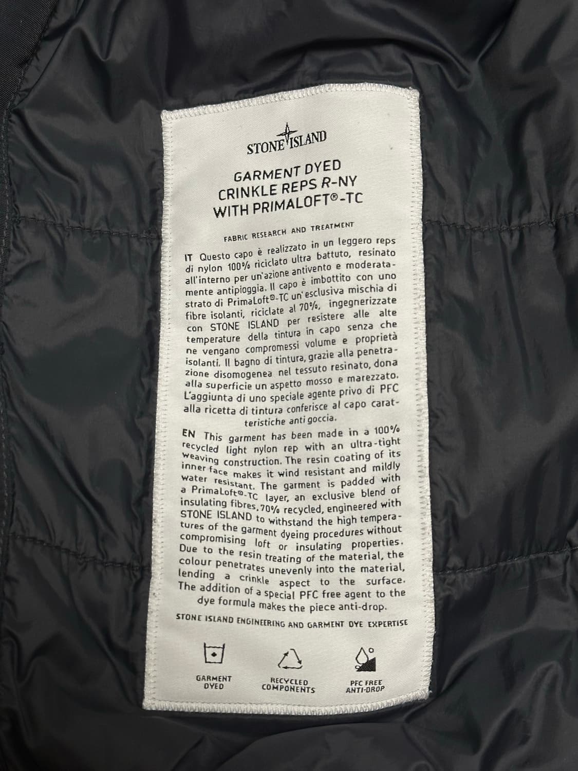 스톤아일랜드 크링클랩스 패딩 점퍼 XL(105-110) 상품이미지2