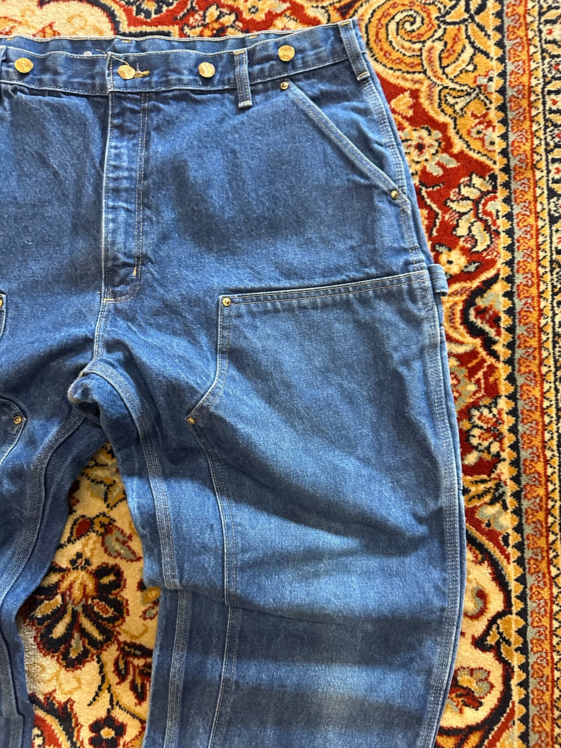 Carhartt B07 데님 더블니 워크 팬츠 - 40X30 상품이미지3