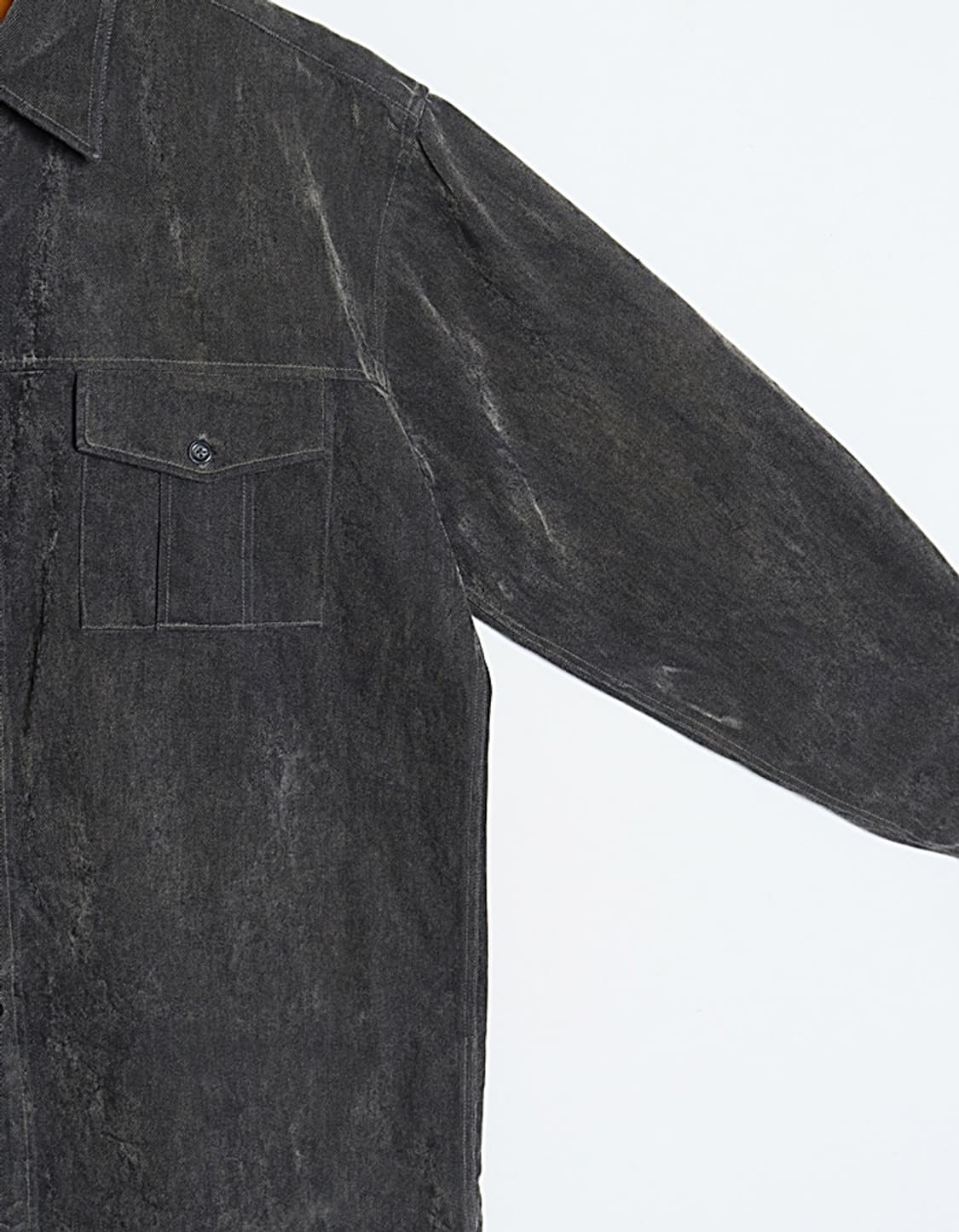 ΡΟΔΟΣ Satin Denim Work Shirts 상품이미지4