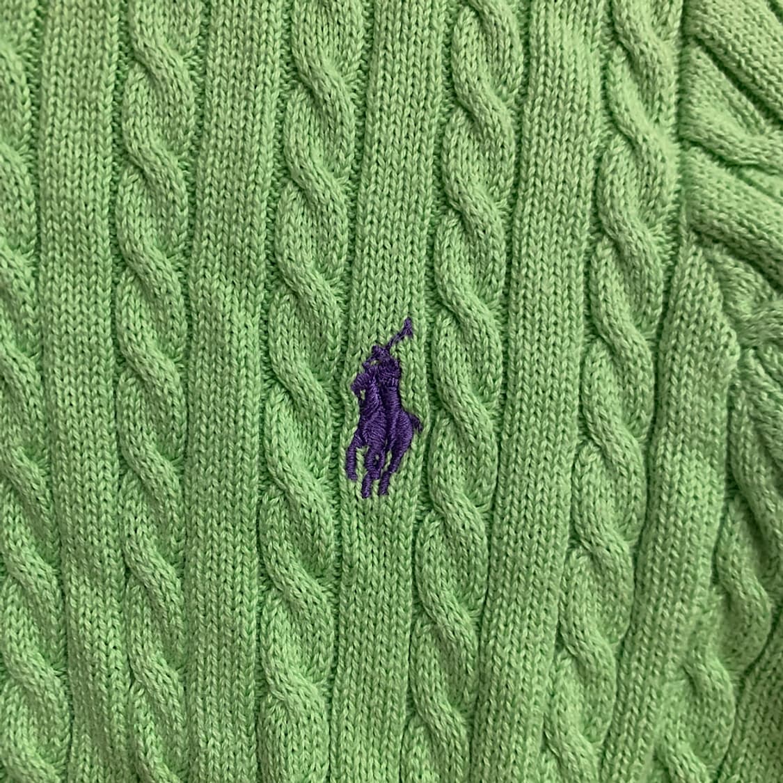 폴로 랄프로렌 그린 가디건 키즈 XL 상품이미지3