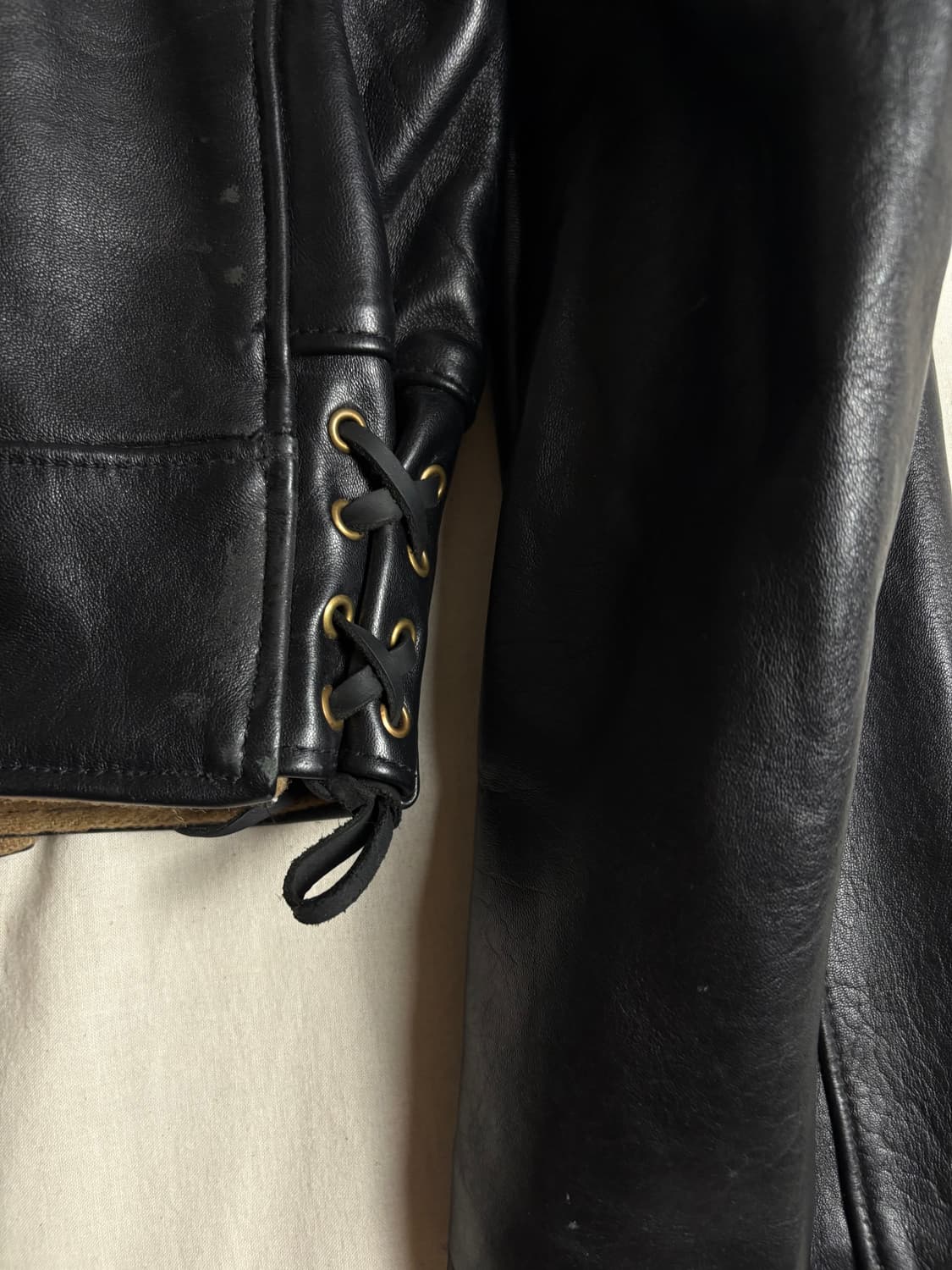50s Sweden Tanker Genuine Leather Jacket 상품이미지7
