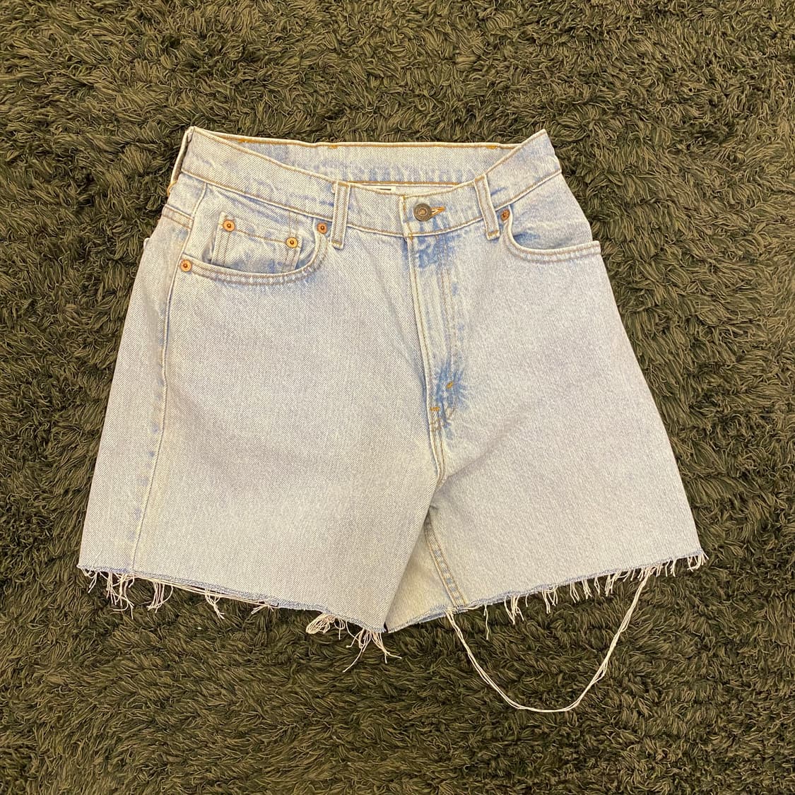 (27inch) 90s 빈티지 리바이스 데님 청 반바지 상품이미지5