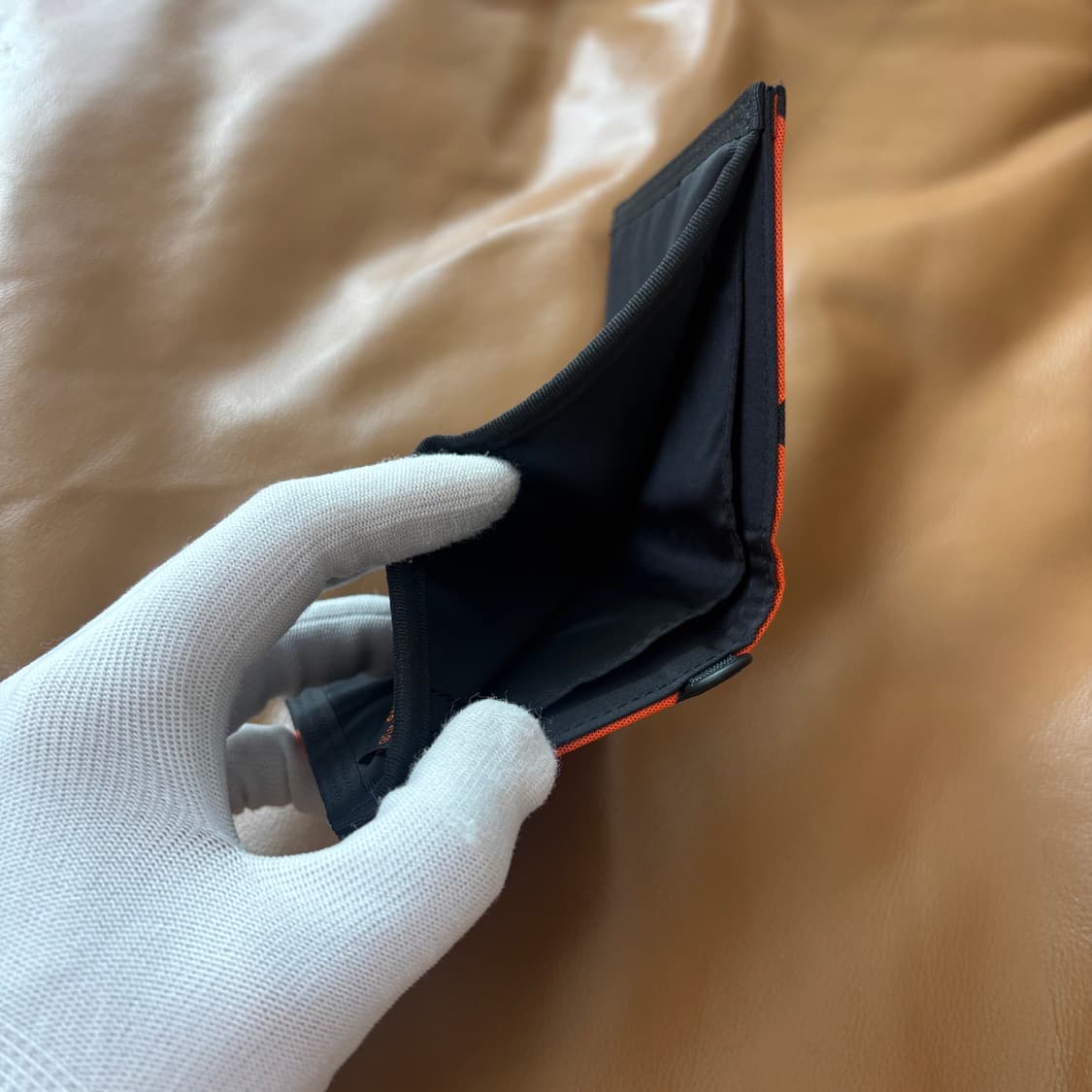 PORTER 포터 월렛 지갑 아가일 오렌지 블랙 상품이미지8