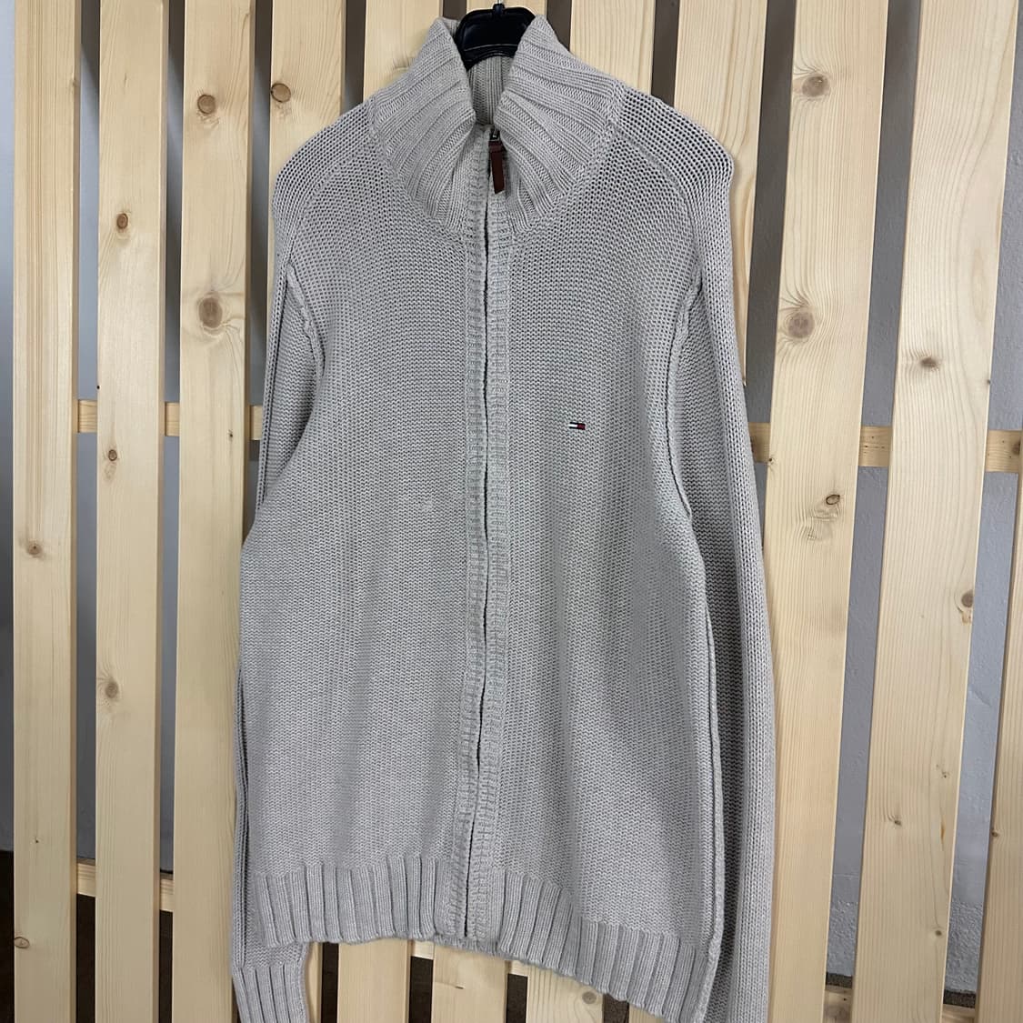 (XL) 타미힐피거 베이지 니트 집업 상품이미지2