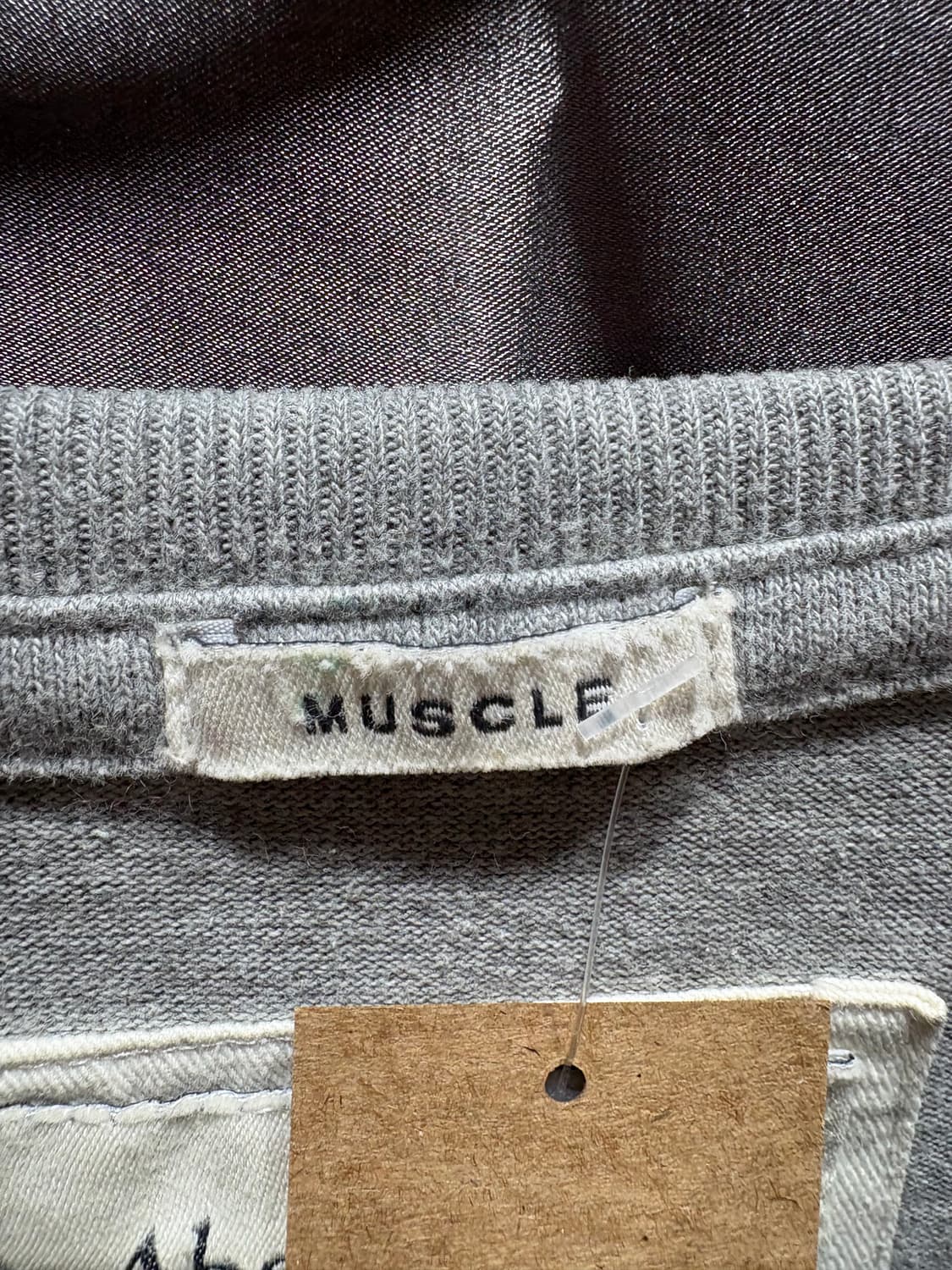 L 아베크롬비 뉴욕 로고 그레이 롱슬리브 상품이미지5