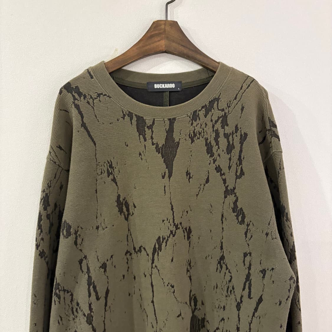 BUCKAROO 카키색 맨투맨 L 상품이미지3