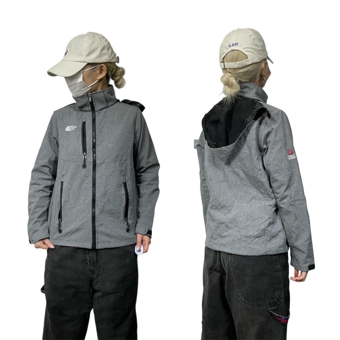 노스페이스 그레이 후드 자켓 S 상품이미지1