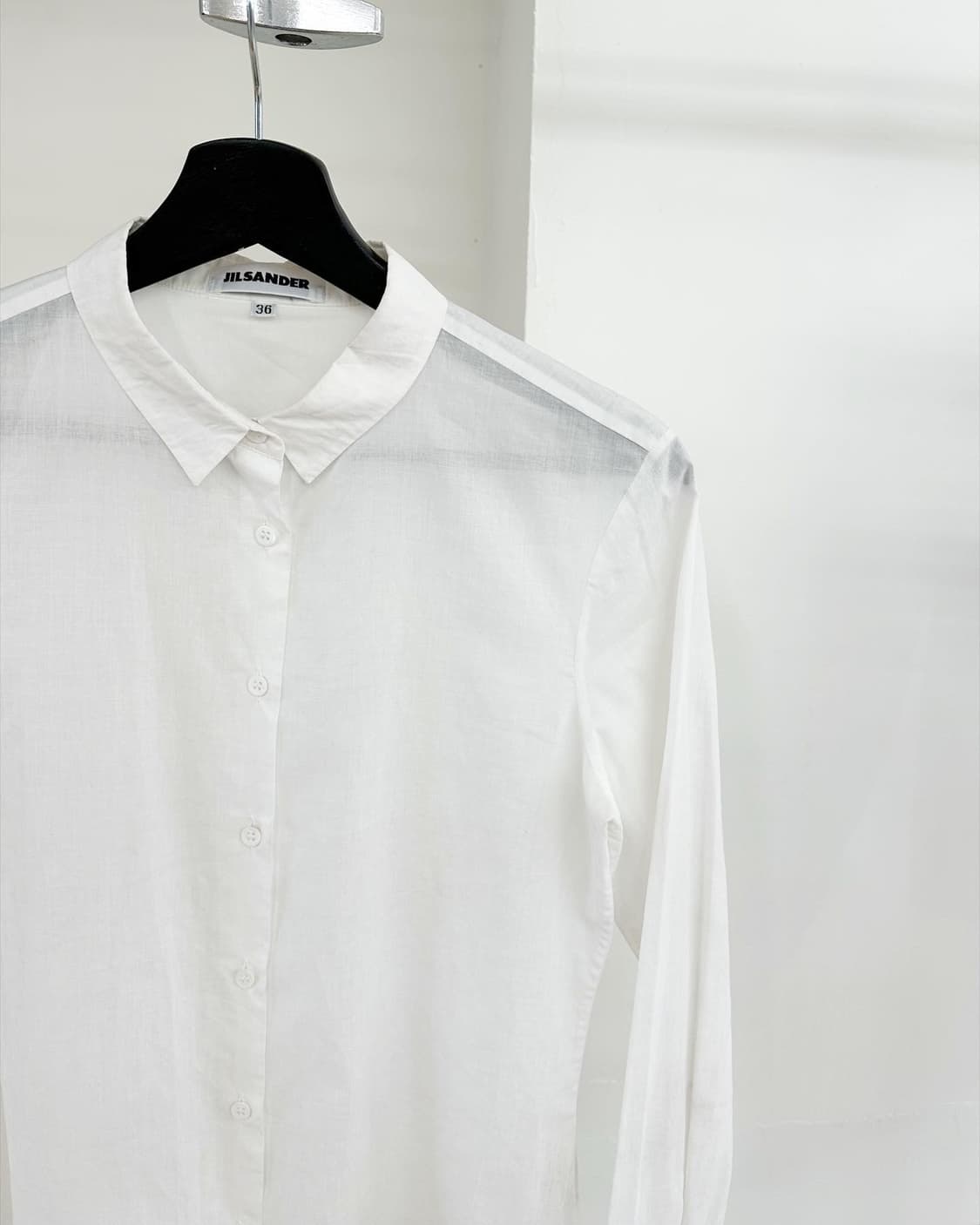 질샌더 화이트 코튼 셔츠  상품이미지4