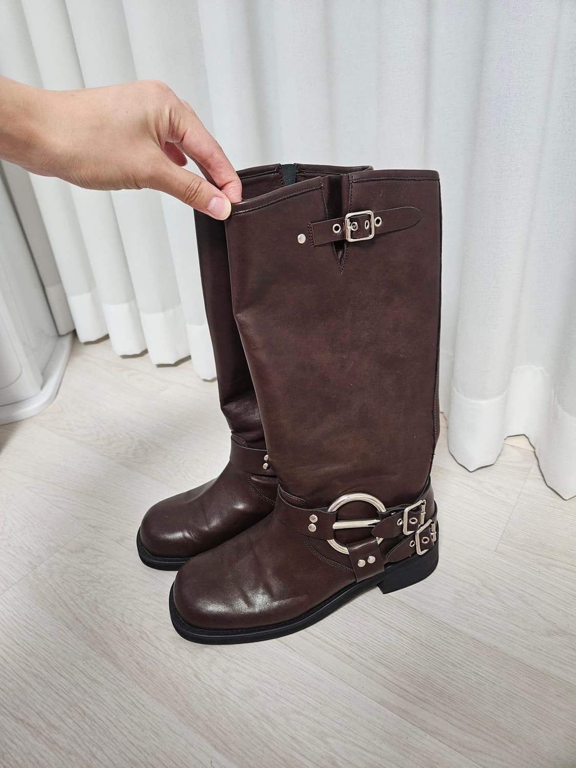 버클하프부츠 브라운 245mm 상품이미지1