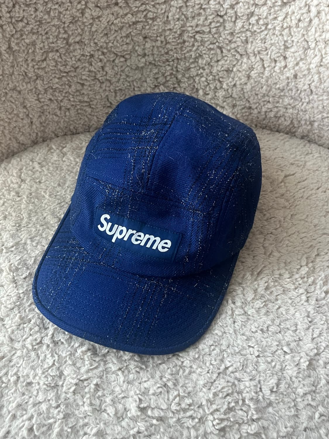 Supeeme harristweed 로얄블루 체크 상품이미지1