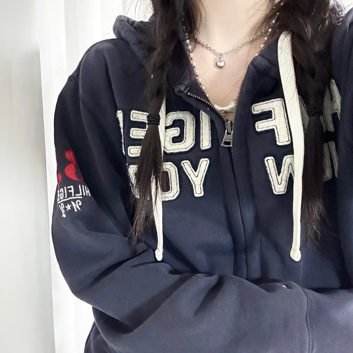 타미힐피거 스펠로고 후드집업 상품이미지3