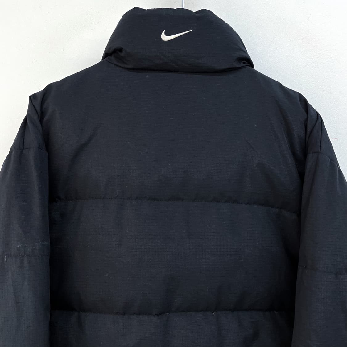 나이키 90s 스우시 나일론 립스탑 블랙 덕다운 패딩 상품이미지7