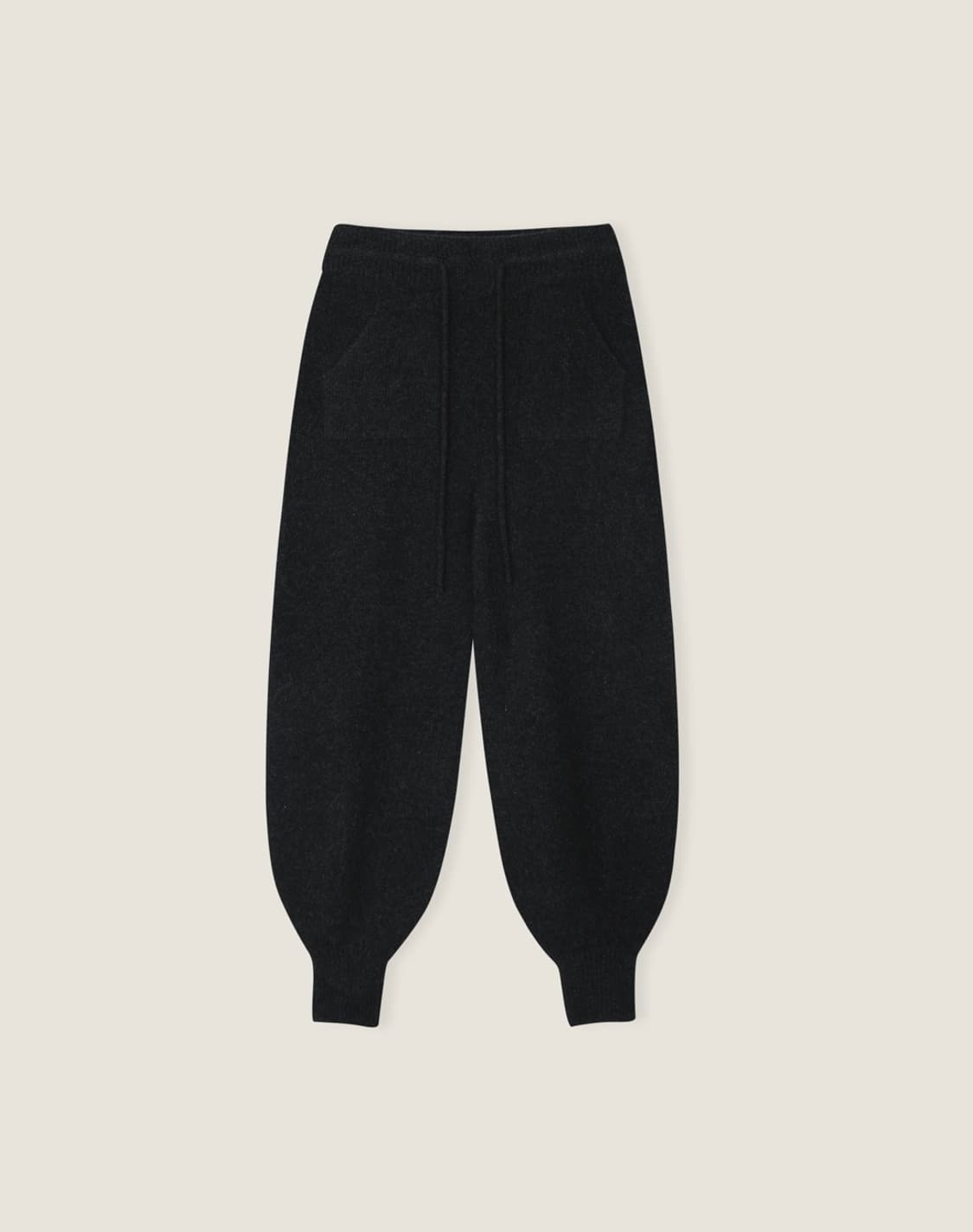 오브제스트 Soft Bloom Raccoon Knit Jogger 차콜 상품이미지8