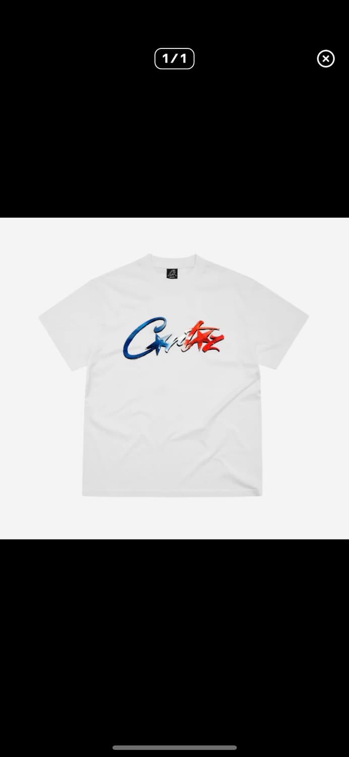 코르테이즈 프랑세이 올스타즈 티셔츠 뉴 블랭크 화이트 반팔  상품이미지1