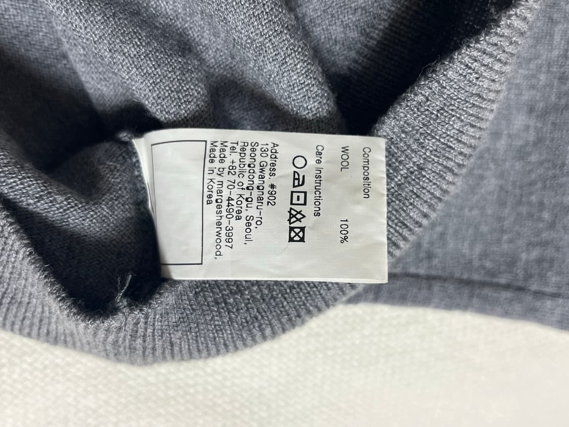 마지셔우드 크루넥가디건 그레이 판매 상품이미지5