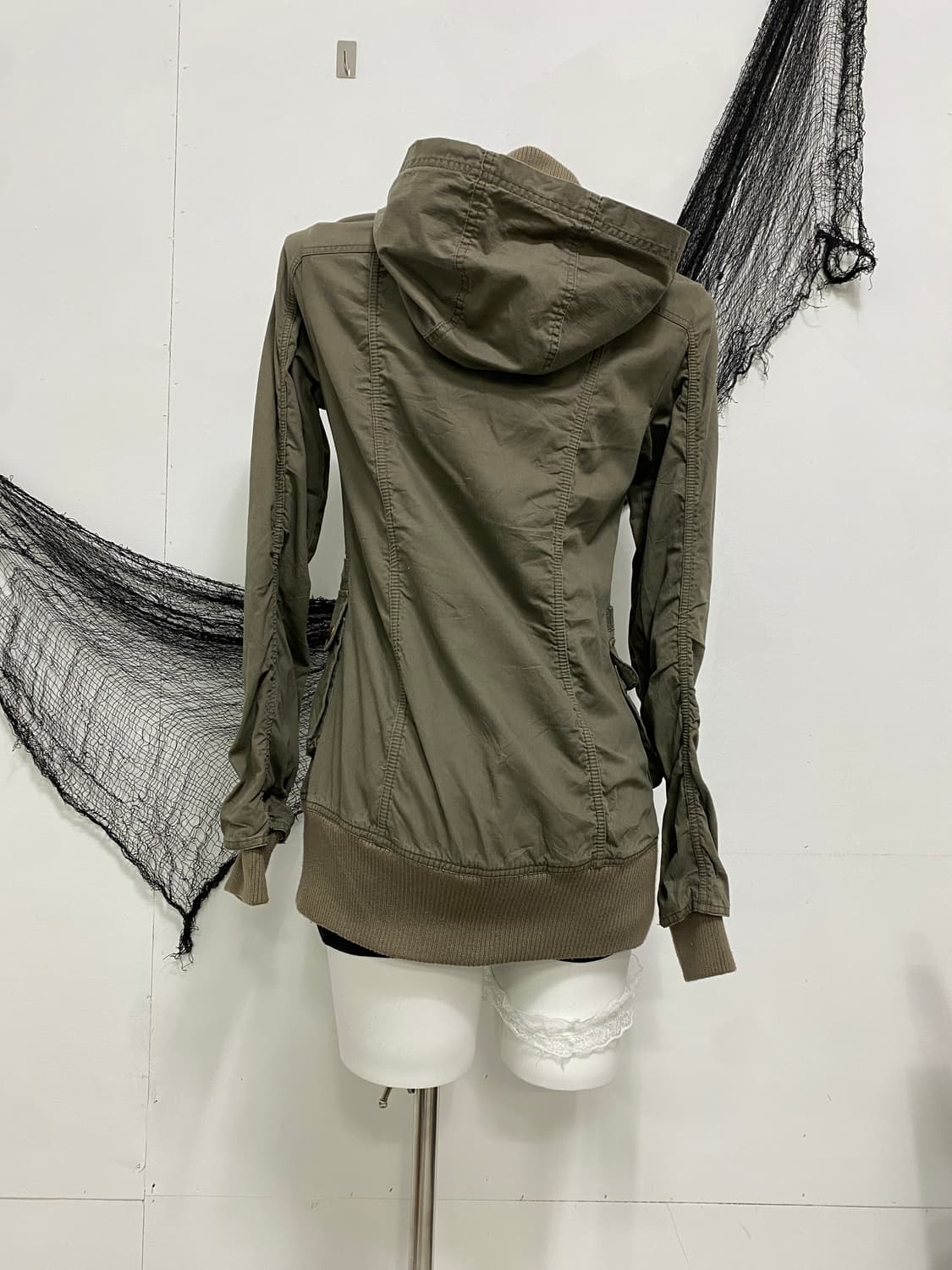 ꒰ঌ y2k 하이넥 야상 자켓 ໒꒱ 상품이미지5