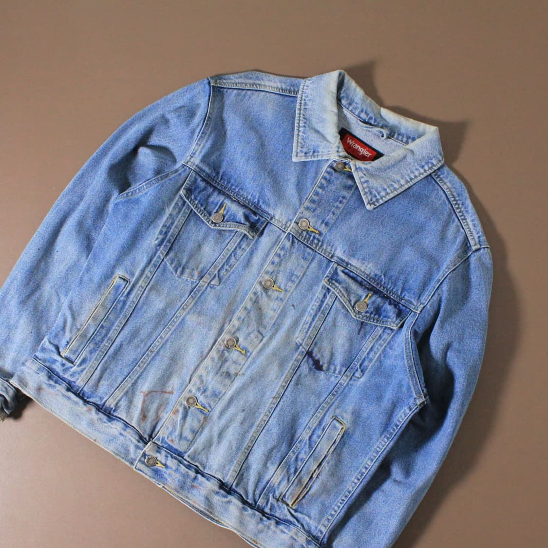 90s Wrangler 랭글러 HERO 워싱 데님 자켓 L008 상품이미지2