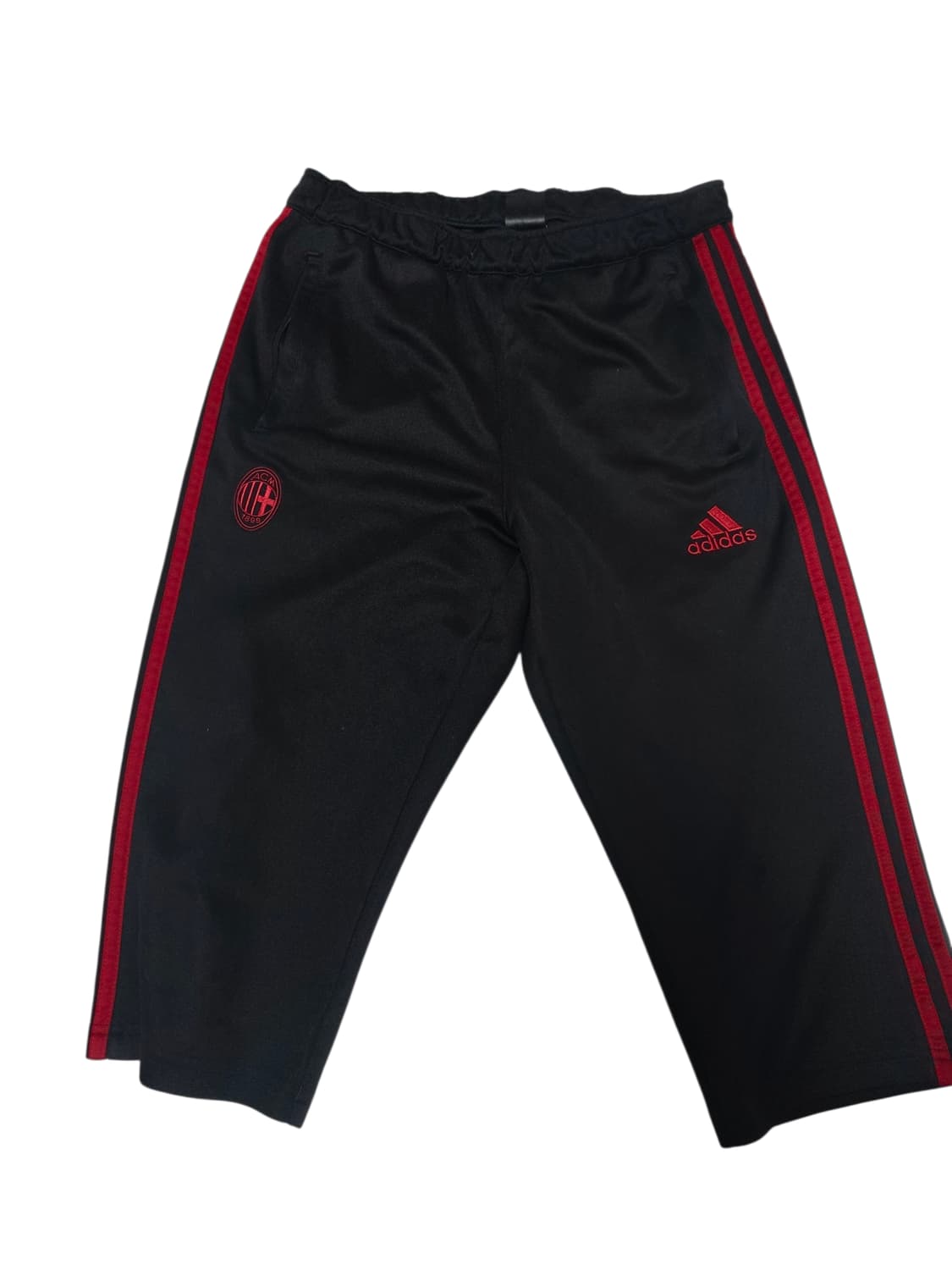 [아디다스] 블록코어 근본 AC밀란 검빨 6부 트랙 팬츠 105 상품이미지1