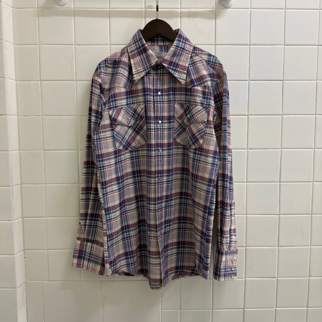 70’s J.C Penney Big Mac 타탄 웨스턴 요크 셔츠 상품이미지7