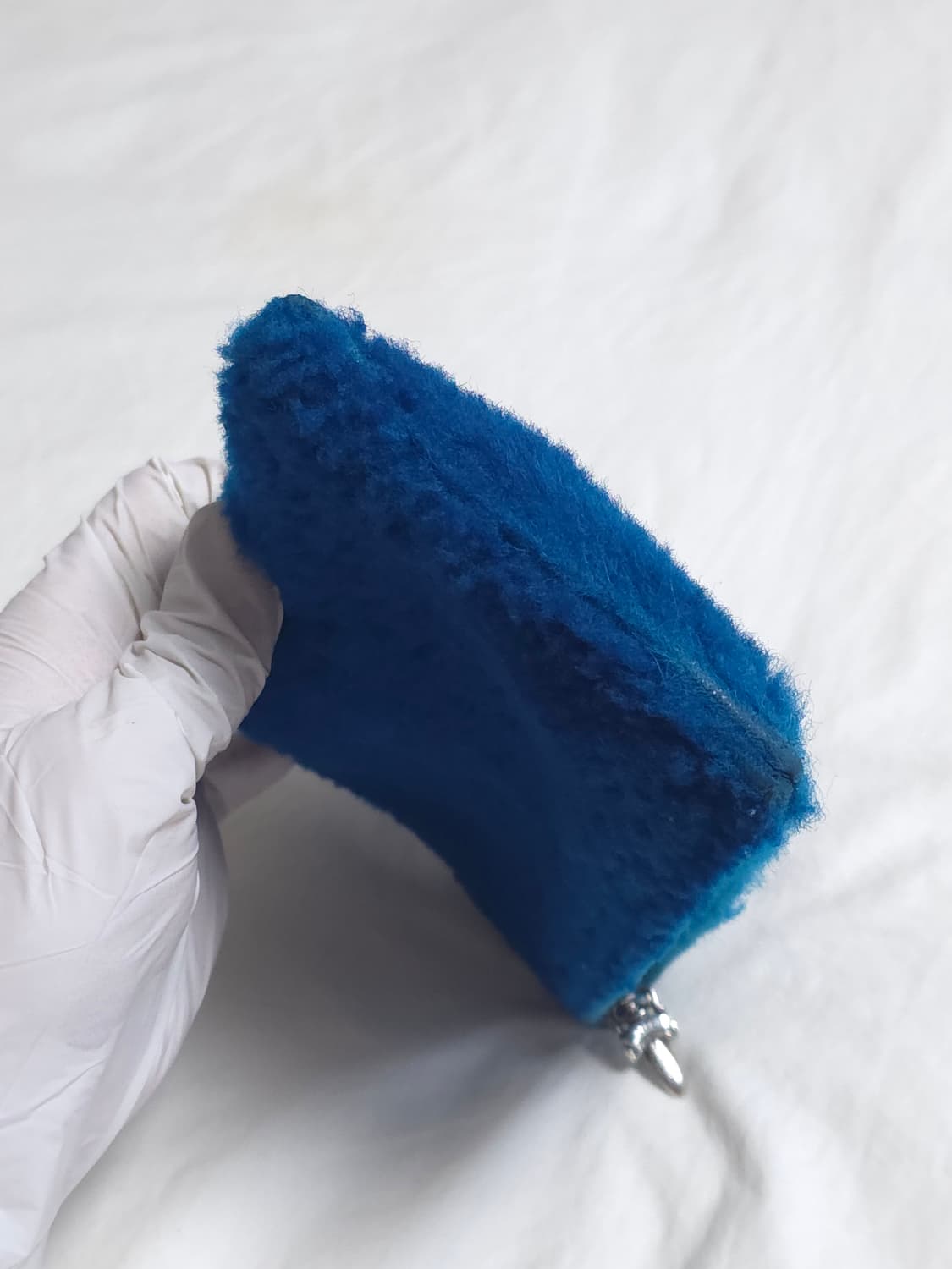 [OS] 크롬하츠 시어링 스크롤라벨 코인 파우치 지갑 블루 상품이미지9