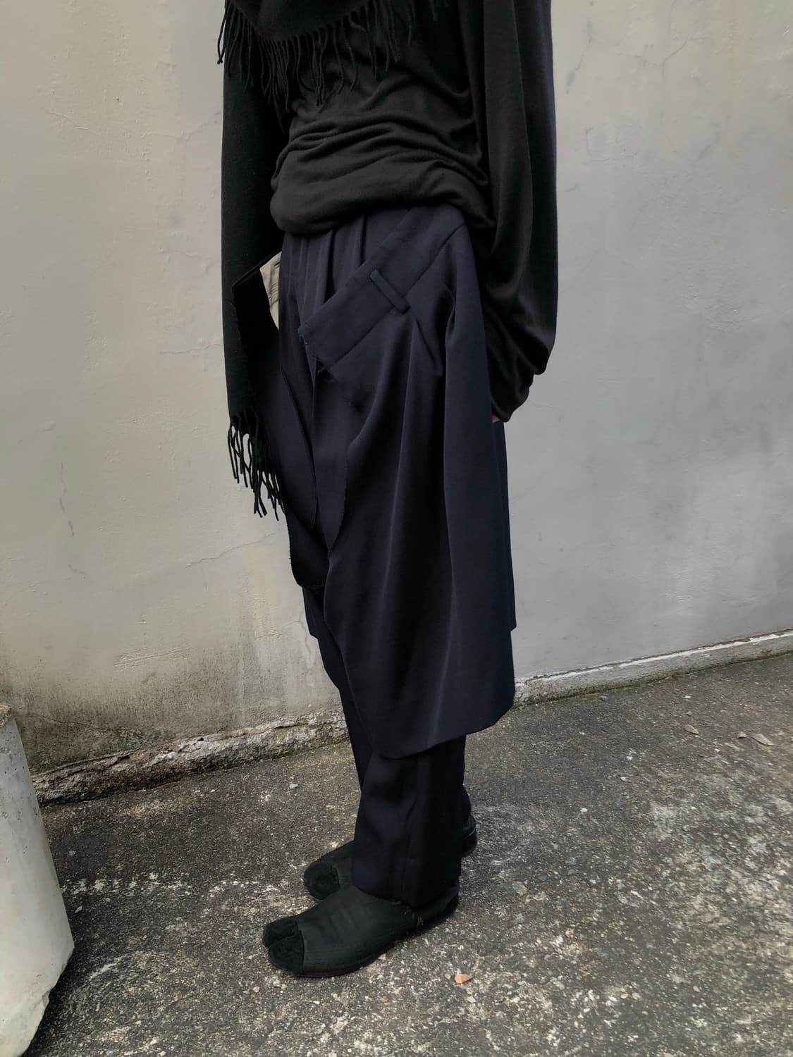 꼼데가르송 23aw 더블 레이어드 팬츠 상품이미지3