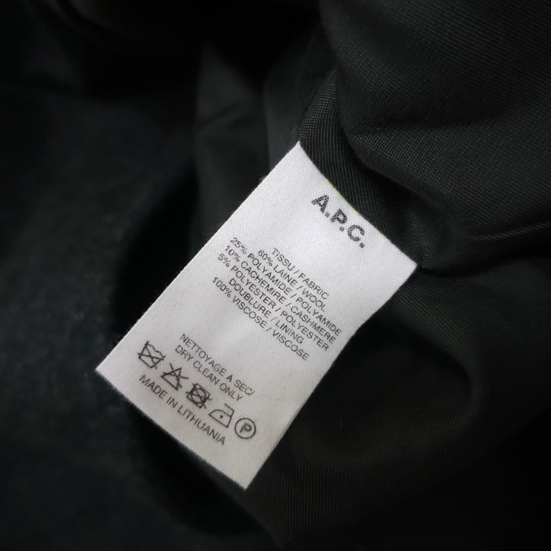 A.P.C. 벨티드 캐시미어 울 코트 상품이미지4