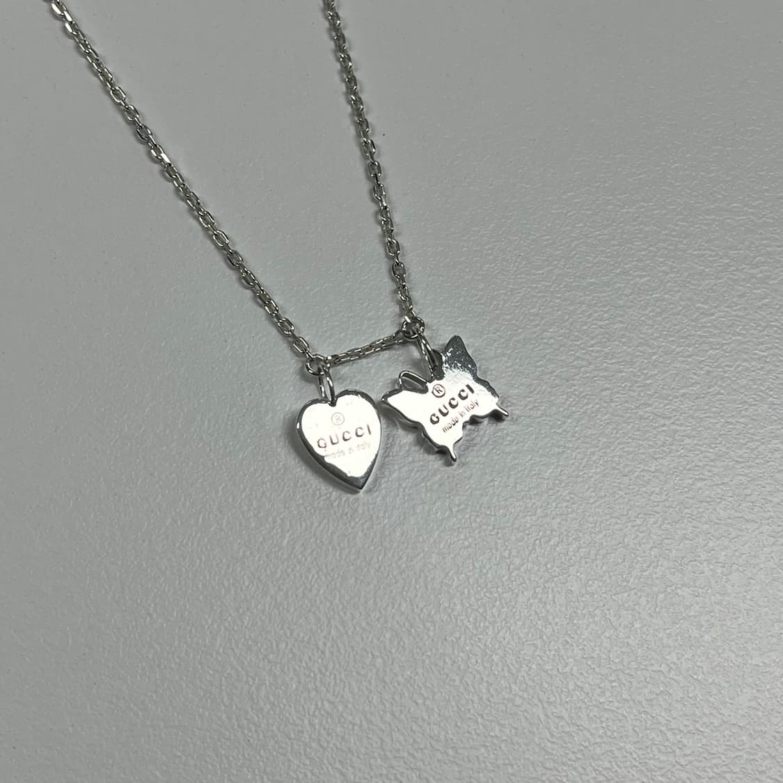 구찌 하트 나비 목걸이 상품이미지5