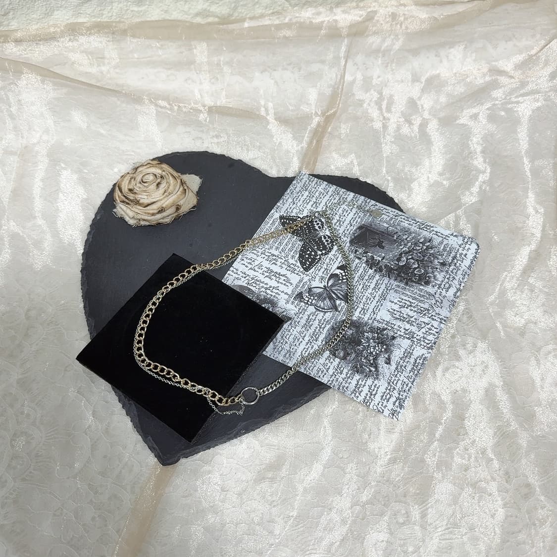 빈티지 ICNG 레이어드 쿠바체인 목걸이 상품이미지2